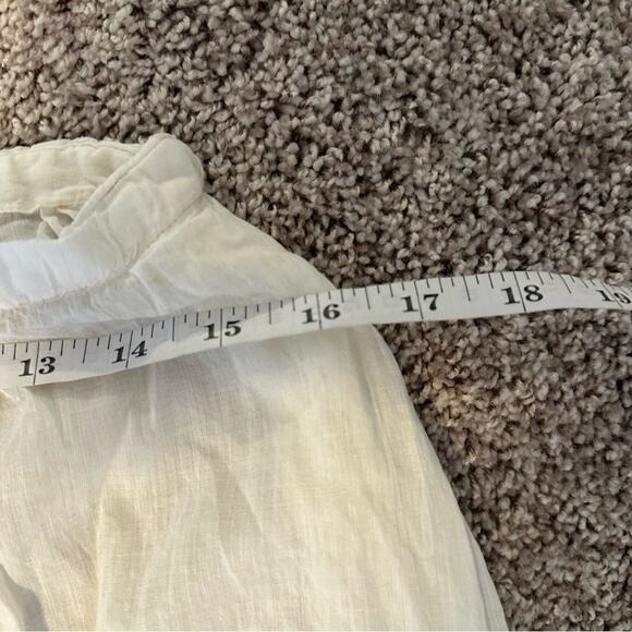 Antique White Lace Handmade Semi Sheer Maxi Skirt Medium - Picture 12 of 12